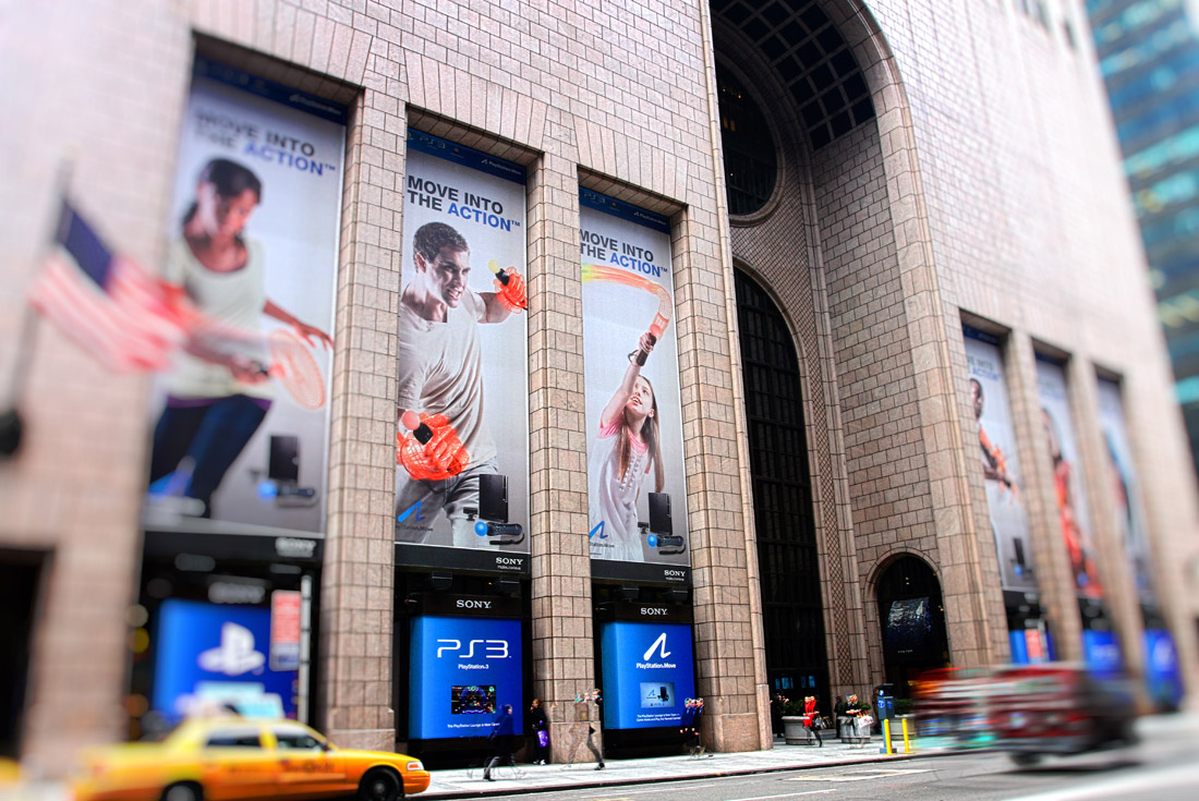 Sony Madison Ave - Playstation Move Banners